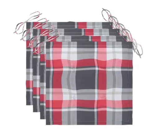 Dārza Krēsli Ar Matračiem, 4 Gab., Akācijas Masīvkoks, Pelēki Vidaxl