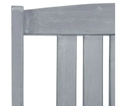 Dārza Krēsli Ar Matračiem, 4 Gab., Akācijas Masīvkoks, Pelēki Vidaxl