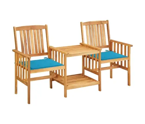 Dārza Krēsli Ar Matračiem Un Galdiņu, Akācijas Masīvkoks Vidaxl