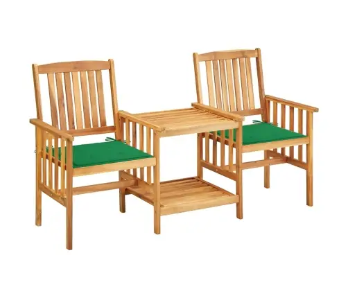 Aiatoolid Teelauaga, Istmepatjadega, Akaatsiapuit