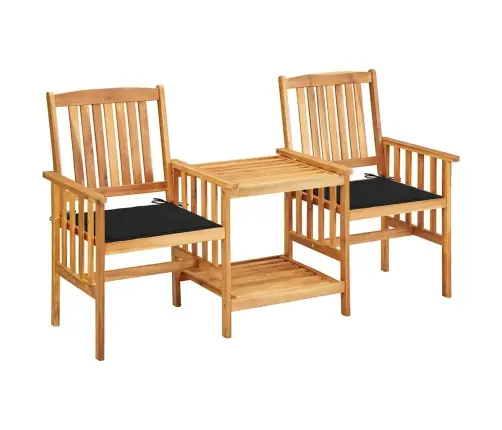 Dārza Krēsli Ar Matračiem Un Galdiņu, Akācijas Masīvkoks Vidaxl