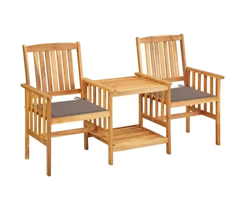 Aiatoolid Teelauaga, Istmepatjadega, Akaatsiapuit