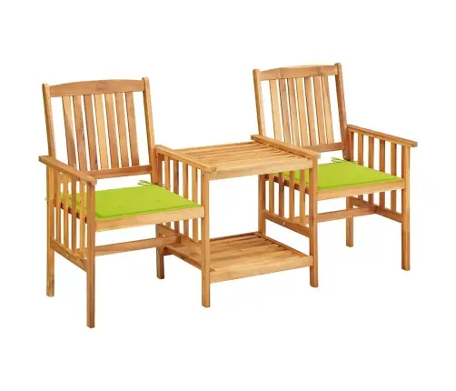 Dārza Krēsli Ar Matračiem Un Galdiņu, Akācijas Masīvkoks Vidaxl