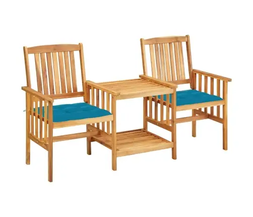 Dārza Krēsli Ar Matračiem Un Galdiņu, Akācijas Masīvkoks Vidaxl