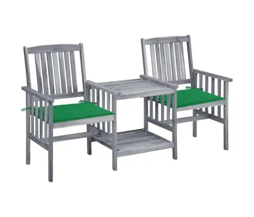 Dārza Krēsli Ar Matračiem Un Galdiņu, Akācijas Masīvkoks Vidaxl