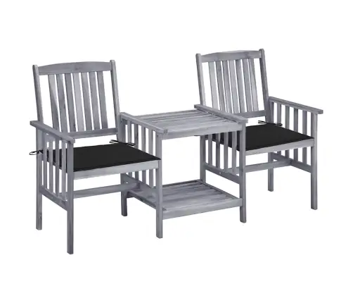 Aiatoolid Teelauaga, Istmepatjadega, Akaatsiapuit