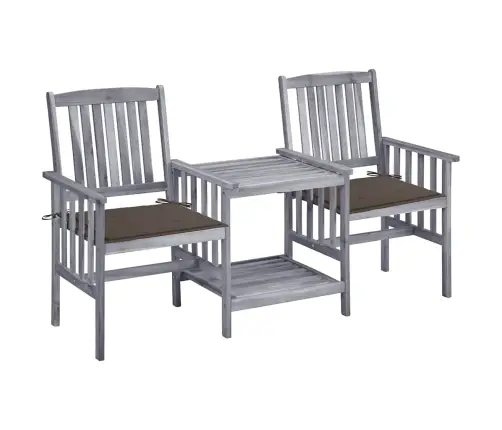 Dārza Krēsli Ar Matračiem Un Galdiņu, Akācijas Masīvkoks Vidaxl