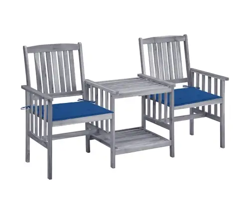 Dārza Krēsli Ar Matračiem Un Galdiņu, Akācijas Masīvkoks Vidaxl