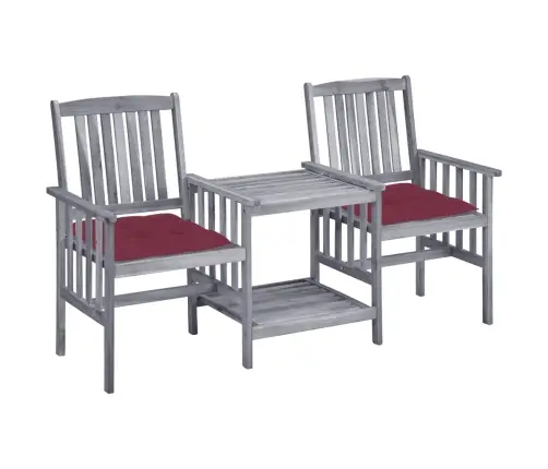 Aiatoolid Teelauaga, Istmepatjadega, Akaatsiapuit