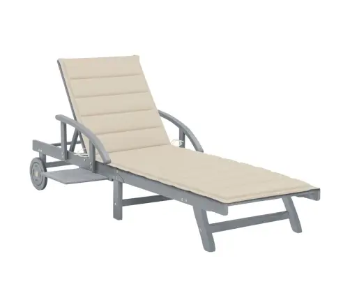 Päevitustool Istmepadjaga, Akaatsiapuit