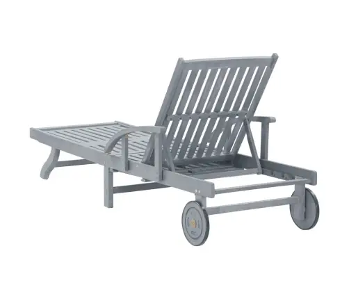 Dārza Sauļošanās Zvilnis Ar Matraci, Akācijas Masīvkoks Vidaxl