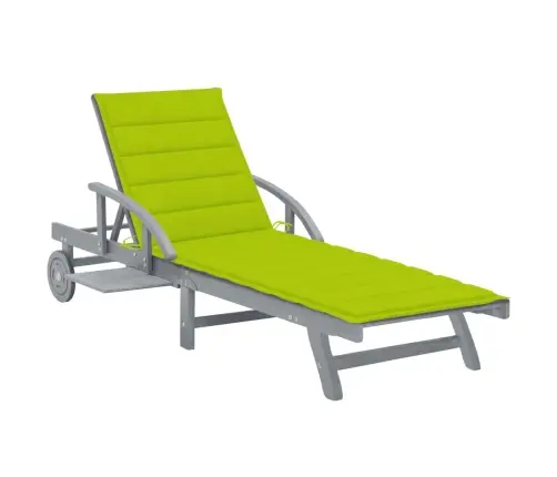 Sodo Saulės Gultas Su Čiužinuku, Akacijos Medienos Masyvas