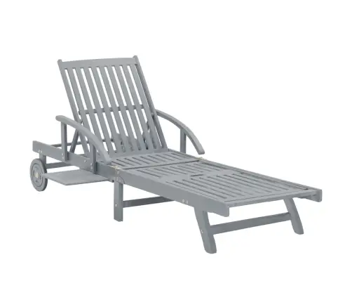 Sodo Saulės Gultas Su Čiužinuku, Akacijos Medienos Masyvas