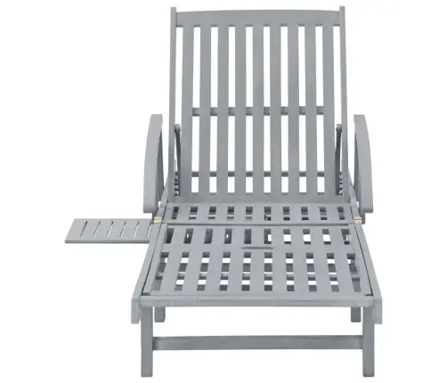 Dārza Sauļošanās Zvilnis Ar Matraci, Akācijas Masīvkoks Vidaxl