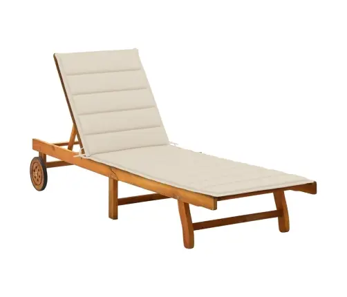 Päevitustool Istmepadjaga, Akaatsiapuit