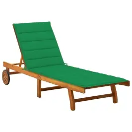 Päevitustool Istmepadjaga, Akaatsiapuit