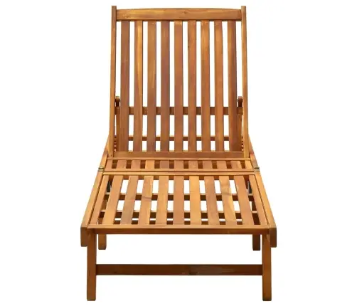 Dārza Sauļošanās Zvilnis Ar Matraci, Akācijas Masīvkoks Vidaxl