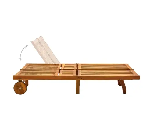 Divvietīgs Sauļošanās Zvilnis Ar Matračiem, Akācijas Masīvkoks Vidaxl Divvietīgs Sauļošanās Zvilnis Ar Matračiem, Akācijas Masīvkoks Vidaxl