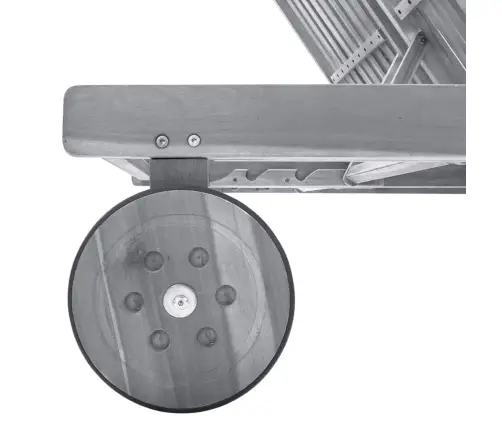 Divvietīgs Sauļošanās Zvilnis Ar Matračiem, Akācijas Masīvkoks Vidaxl