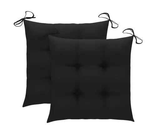 Sodo Kėdės Su Pagalvėlėmis, 2Vnt., Akacijos Masyvas Ir Plienas Sodo Kėdės Su Pagalvėlėmis, 2Vnt., Akacijos Masyvas Ir Plienas