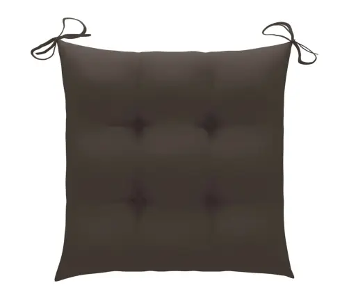 Dārza Krēsli Ar Matračiem, 2 Gab., Akācijas Masīvkoks, Tērauds Vidaxl