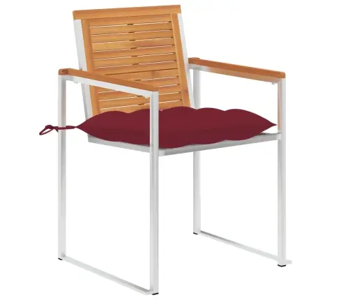 Dārza Krēsli Ar Matračiem, 2 Gab., Akācijas Masīvkoks, Tērauds Vidaxl Dārza Krēsli Ar Matračiem, 2 Gab., Akācijas Masīvkoks, Tērauds Vidaxl