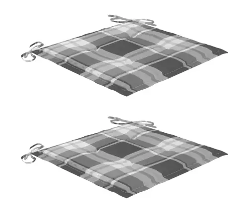 Dārza Krēsli Ar Matračiem, 2 Gab., Masīvs Tīkkoks, Tērauds Vidaxl