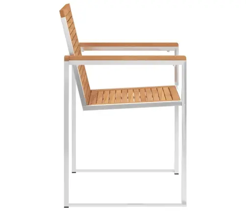 Dārza Krēsli Ar Matračiem, 2 Gab., Masīvs Tīkkoks, Tērauds Vidaxl Dārza Krēsli Ar Matračiem, 2 Gab., Masīvs Tīkkoks, Tērauds Vidaxl