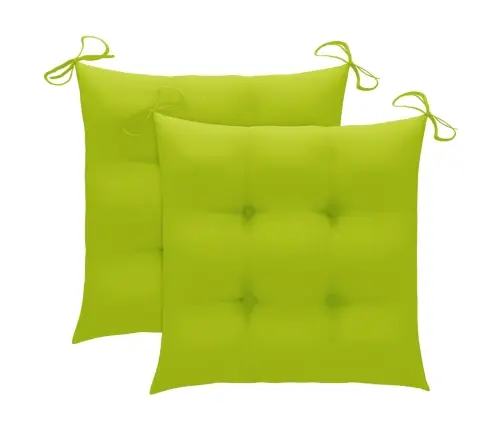 Dārza Krēsli Ar Matračiem, 2 Gab., Masīvs Tīkkoks, Tērauds Vidaxl