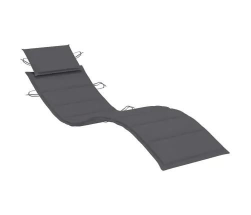 Dārza Sauļošanās Zvilnis Ar Matraci Un Galdiņu, Akācijas Koks Vidaxl