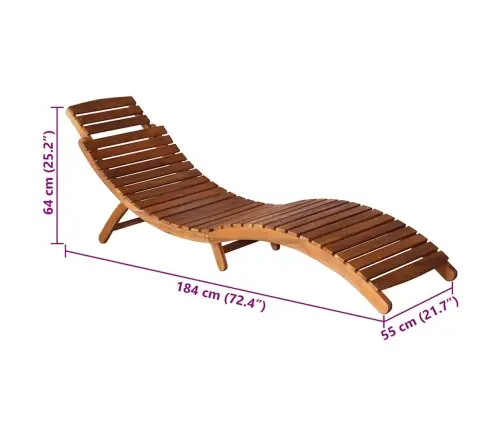 Dārza Sauļošanās Zvilnis Ar Matraci Un Galdiņu, Akācijas Koks Vidaxl