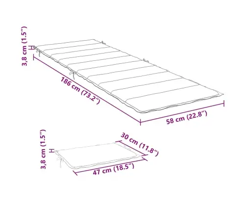 Dārza Sauļošanās Zvilnis Ar Matraci Un Galdiņu, Akācijas Koks Vidaxl