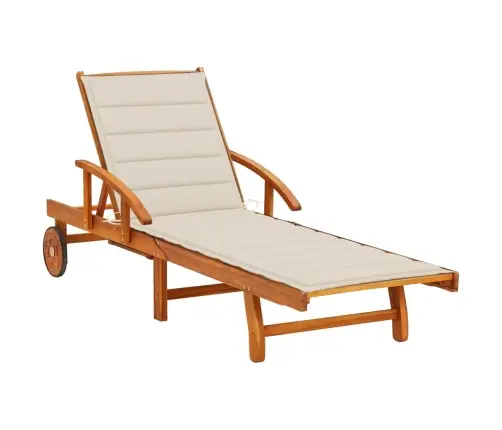 Dārza Sauļošanās Zvilnis Ar Matraci, Akācijas Masīvkoks Vidaxl Dārza Sauļošanās Zvilnis Ar Matraci, Akācijas Masīvkoks Vidaxl