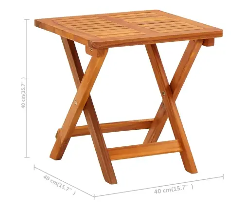 Päevitustool Laua Ja Istmepadjaga, Akaatsiapuit