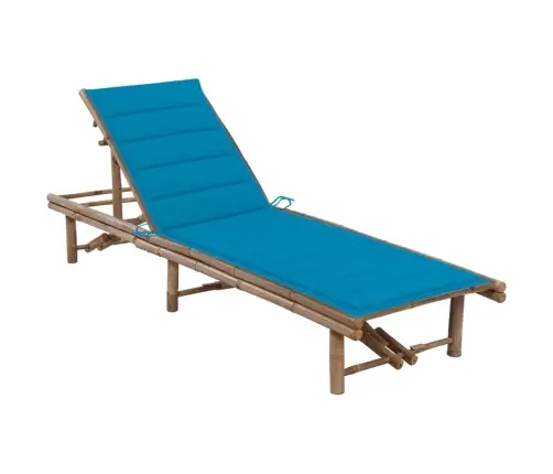 Dārza Sauļošanās Zvilnis Ar Matraci, Bambuss Vidaxl Dārza Sauļošanās Zvilnis Ar Matraci, Bambuss Vidaxl