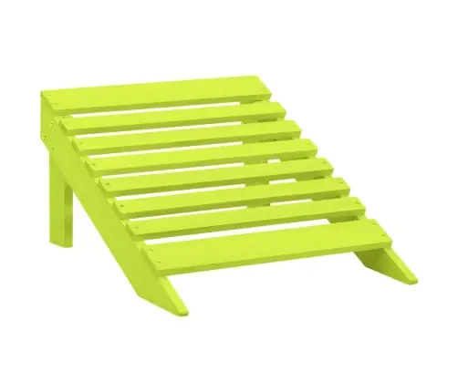 Dārza Krēsls Ar Kāju Balstu, Egles Masīvkoks, Zaļš Vidaxl