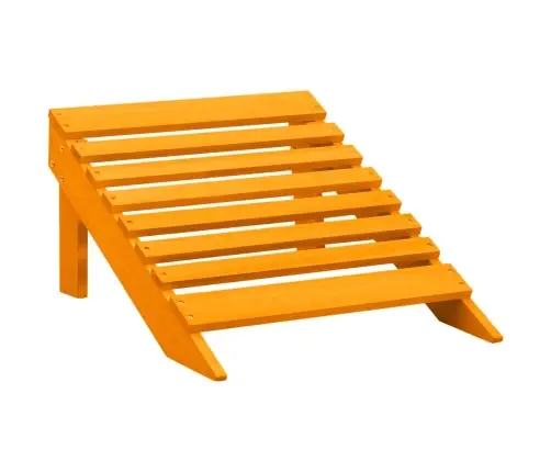 Dārza Krēsls Ar Kāju Balstu, Egles Masīvkoks, Oranžs Vidaxl