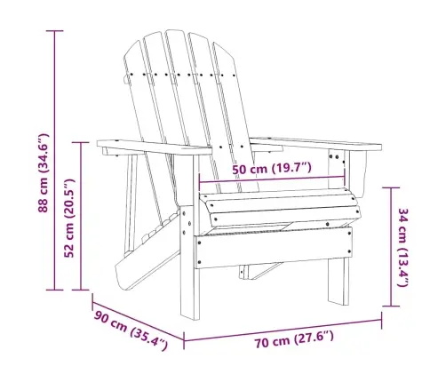 Dārza Krēsls, Egles Masīvkoks, Zils Vidaxl