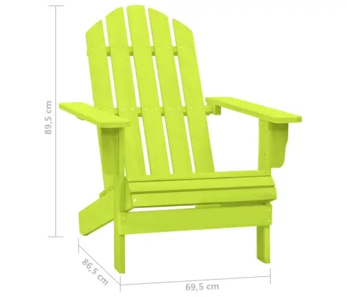 Dārza Krēsls, Egles Masīvkoks, Zaļš Vidaxl