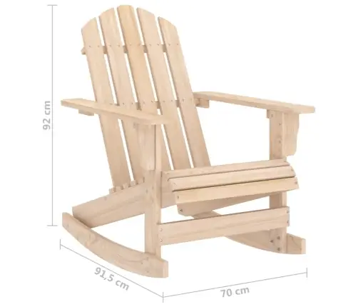 Dārza Šūpuļkrēsls, Egles Masīvkoks Vidaxl