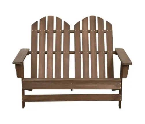 Dvivietė Sodo Adirondack Kėdė, Ruda, Eglės Medienos Masyvas Dvivietė Sodo Adirondack Kėdė, Ruda, Eglės Medienos Masyvas