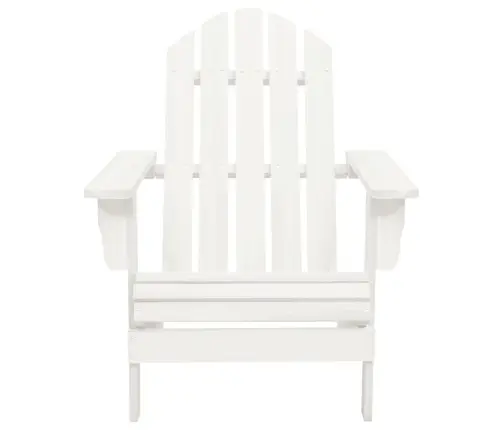 Dārza Krēsls Ar Galdiņu, Egles Masīvkoks, Balts Vidaxl