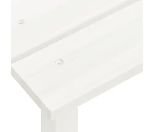 Dārza Krēsls Ar Galdiņu, Egles Masīvkoks, Balts Vidaxl