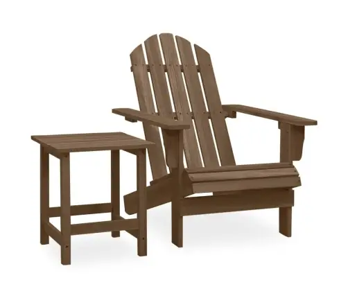 Dārza Krēsls Ar Kāju Balstu Un Galdiņu, Egles Masīvkoks, Brūns Vidaxl Dārza Krēsls Ar Kāju Balstu Un Galdiņu, Egles Masīvkoks, Brūns Vidaxl