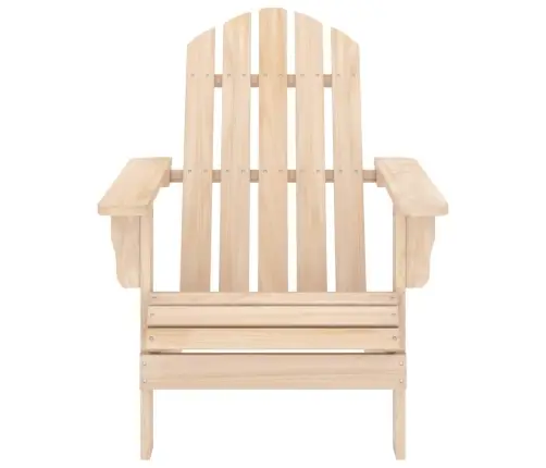 Dārza Krēsls Ar Kāju Balstu Un Galdiņu, Egles Masīvkoks Vidaxl