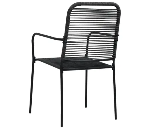 5-Daļīgs Dārza Mēbeļu Komplekts, Stikls, Tērauds, Melns Vidaxl