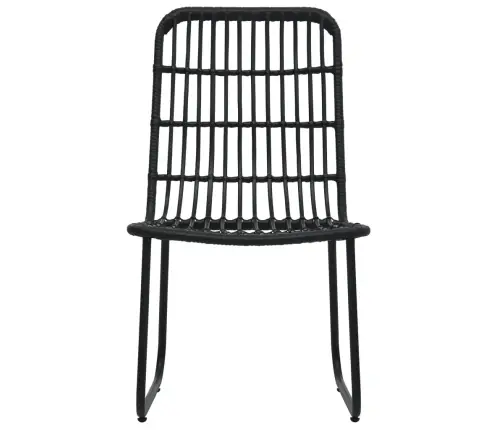 5-Daļīgs Dārza Mēbeļu Komplekts, Pe Rotangpalma Un Stikls Vidaxl