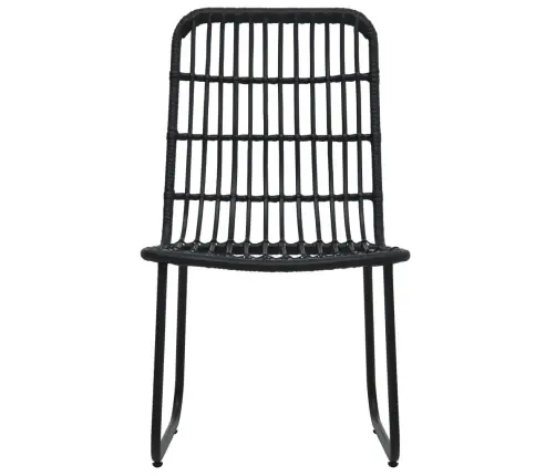 5-Daļīgs Dārza Mēbeļu Komplekts, Pe Rotangpalma Un Stikls Vidaxl