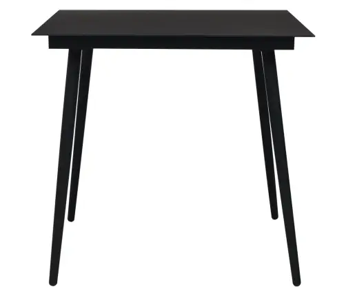 3-Daļīgs Dārza Mēbeļu Komplekts, Pvc Rotangpalma, Melns Vidaxl