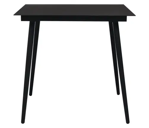 Sodo Valgomojo Komplektas, 5 Dalių, Juodas, Pvc Ratanas